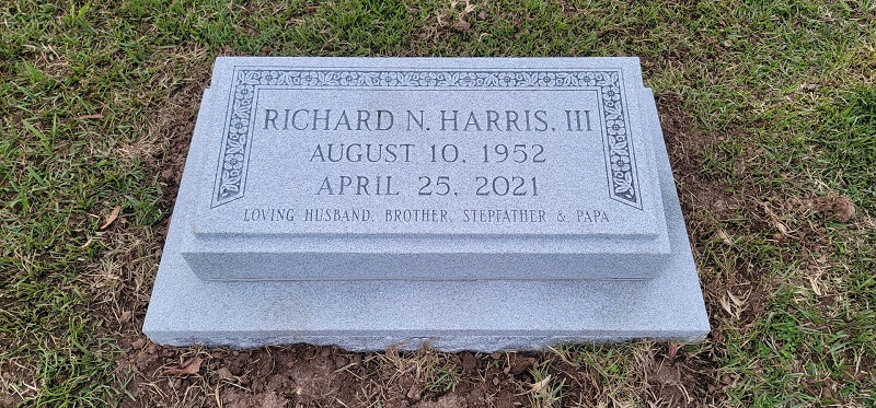 Richard N Harris Three Memorial Block