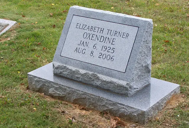 Elizabeth Turner Oxendine Memorial Block