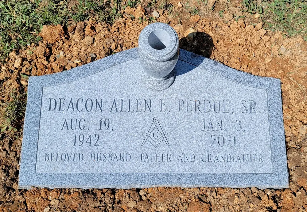 Deacon Allen E Perdue Senior Memorial Slab