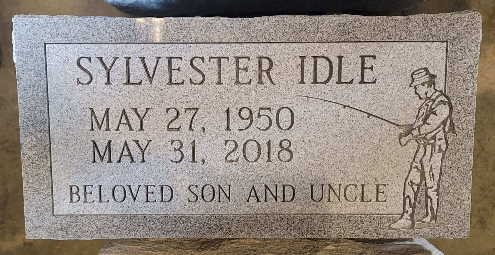 Sylvester Idle Memorial Slab Image