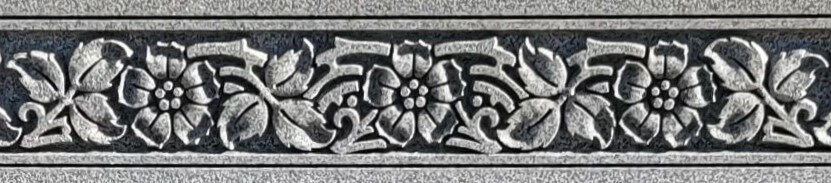 A beautiful piece of artwork engraved of rose borders