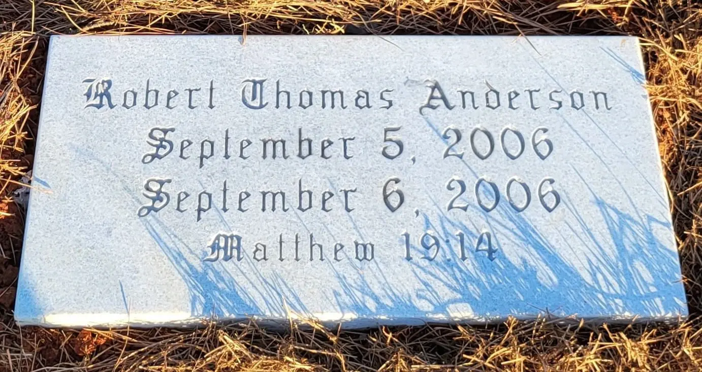 Robert Thomas Anderson Memorial Slab