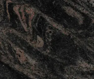 Aurora Granite in Black Grain Pattern