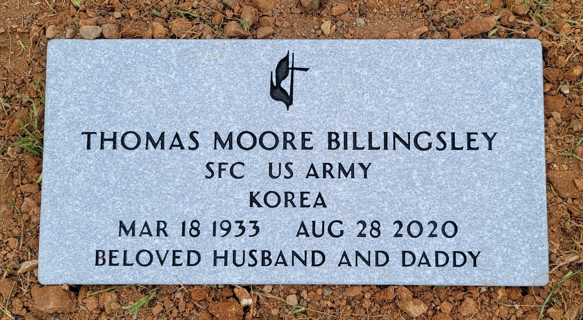 Thomas Moore Billingsley Memorial Slab