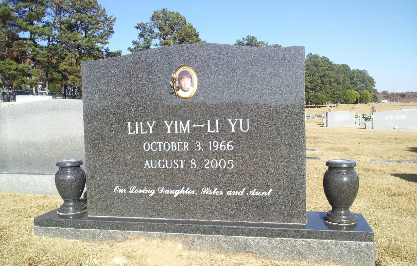 Lily Yim Li Yi Memorial Block WIth Photo