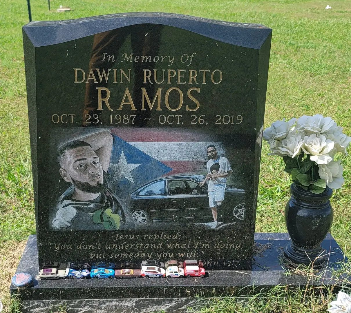 Dawin Ruperto Ramos Memorial Slab With Portrait