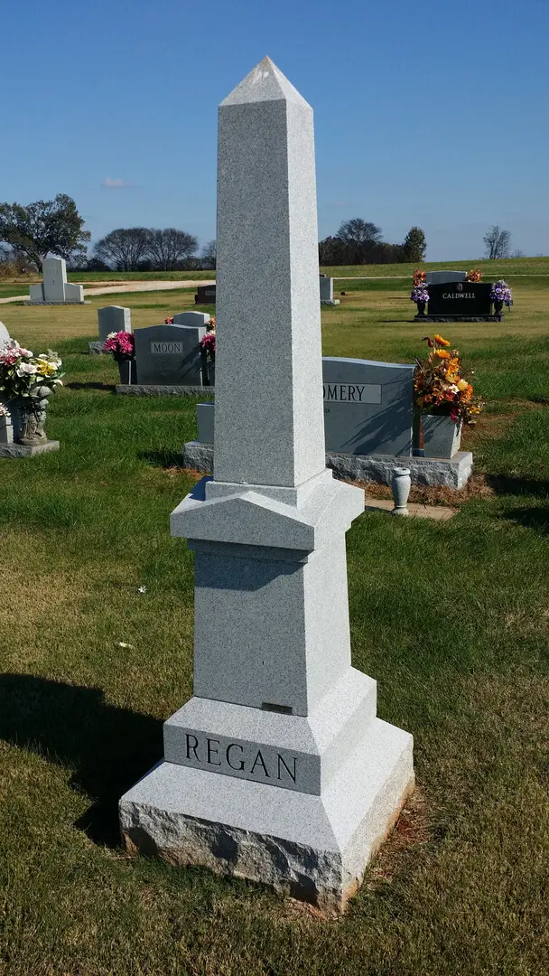 A memorial statue in the loving memory and name of Regan