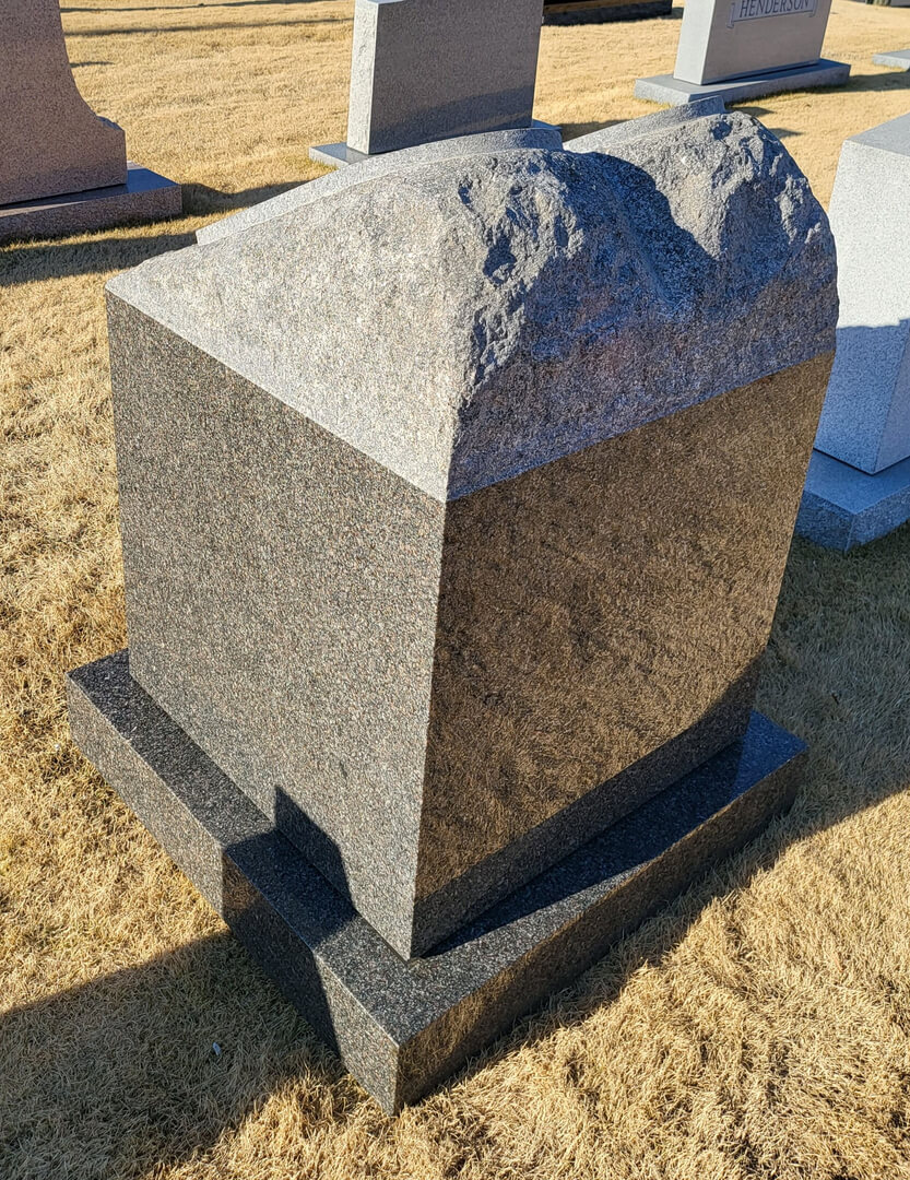 A beautiful crafted piece of rock sued for making memorial slab