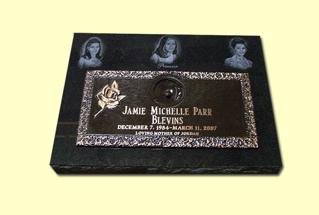 Jamie Michelle Parr Blevins Memorial Plaque