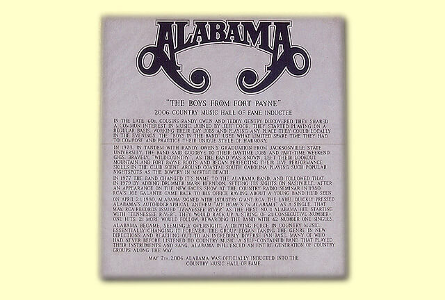 A picture of an ALABAMA document from 2006