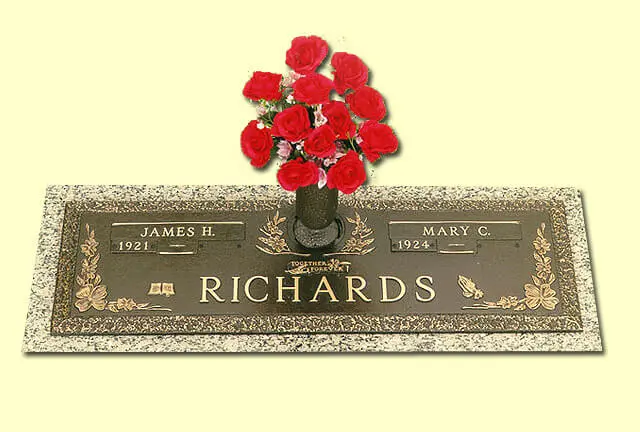 Mary and James Richards Memorial Slab