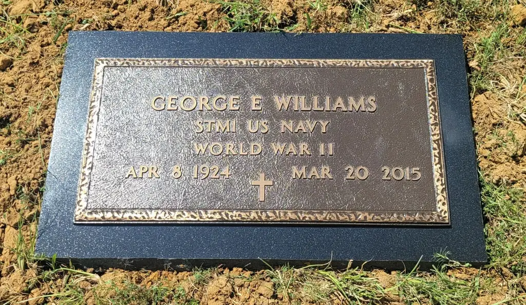 George E Williams Memorial Plaque